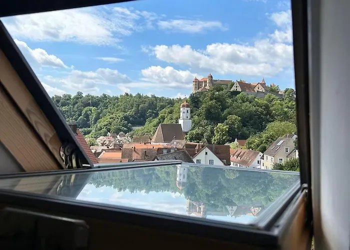 Historic House In - Romantic Beaver Apartment Harburg (Bavaria)